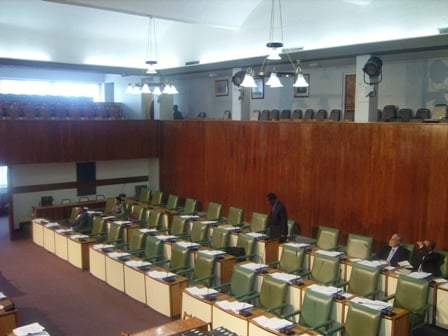 Inside the Jamaican Parliament