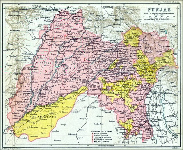 British Punjab Province, before 1947