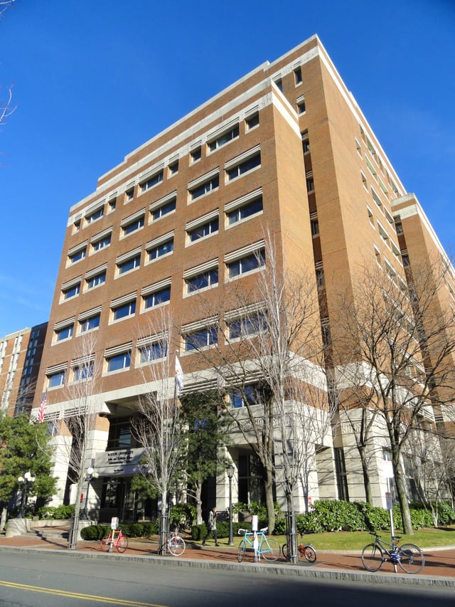 The Rafik B. Hariri Building houses the Questrom School of Business and the office of the university president