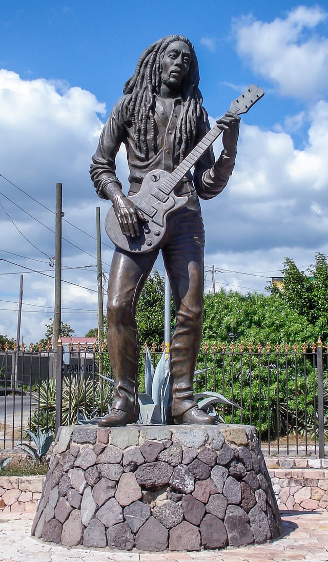 Marley statue in Kingston