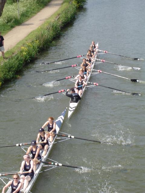 Rowing at Summer Eights, an annual intercollegiate bumps race