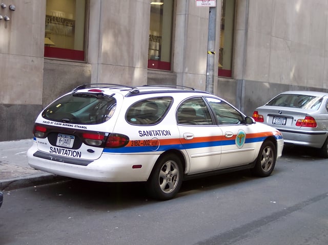 A Ford Taurus fueled by ethanol in New York City