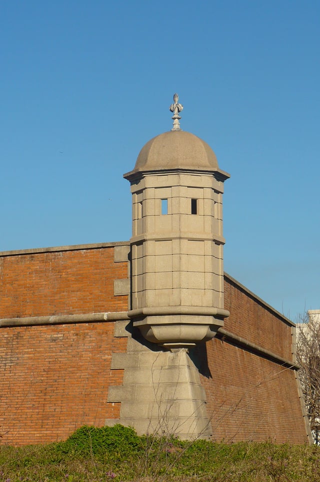 Bastion of the Fort Condé reconstruction.