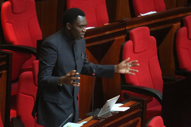 Hon. Kigwangalla addressing the parliament