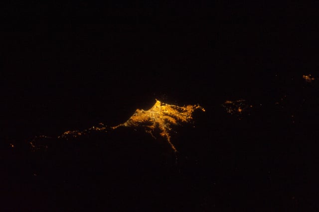 Lima at night from space