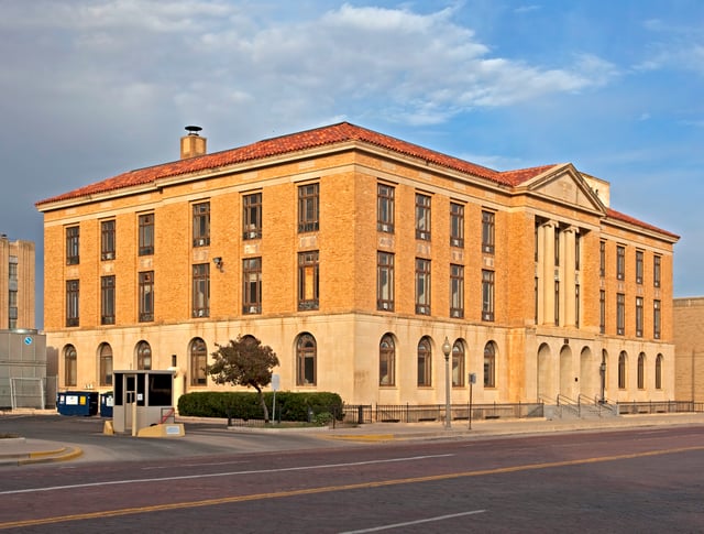 Lubbock Post Office and Federal Building, constructed in 1932.