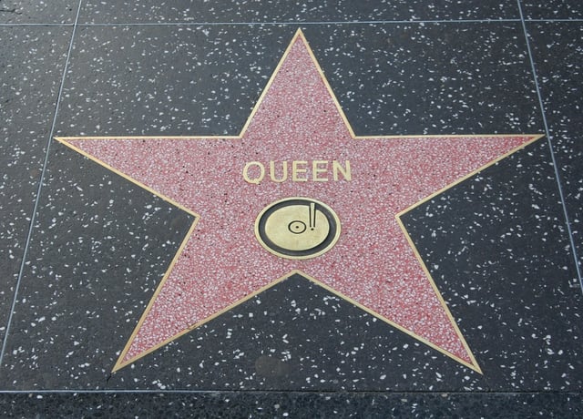 Queen's star on the Hollywood Walk of Fame at 6358 Hollywood Boulevard