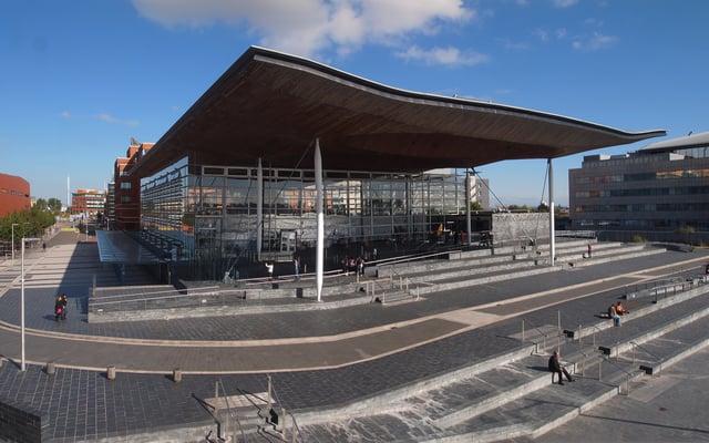 The Senedd, seat of the Welsh Assembly