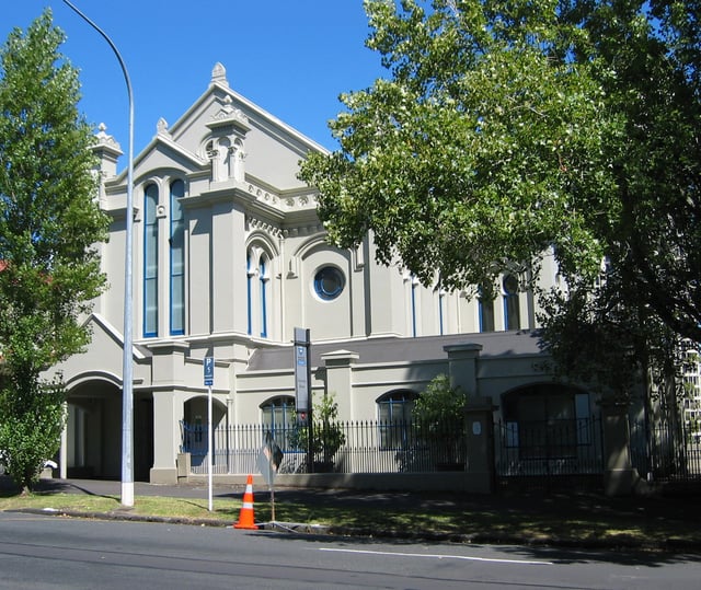 University House, a former synagogue, leased by the University