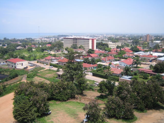 View of the capital city Bujumbura in 2006.