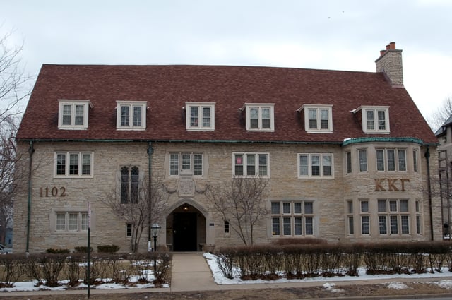 The Kappa Kappa Gamma chapter house at the University of Illinois