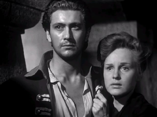Cesare Danova and Irasema Dilian in The Captain's Daughter (film) (1947)