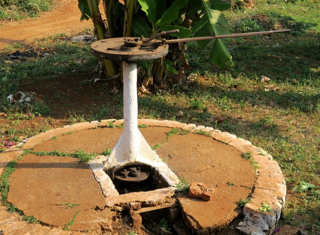 Control stand of a defunct Railroad switch on the way from Pyin Oo Lwin to Goteik viaduct (Myanmar)