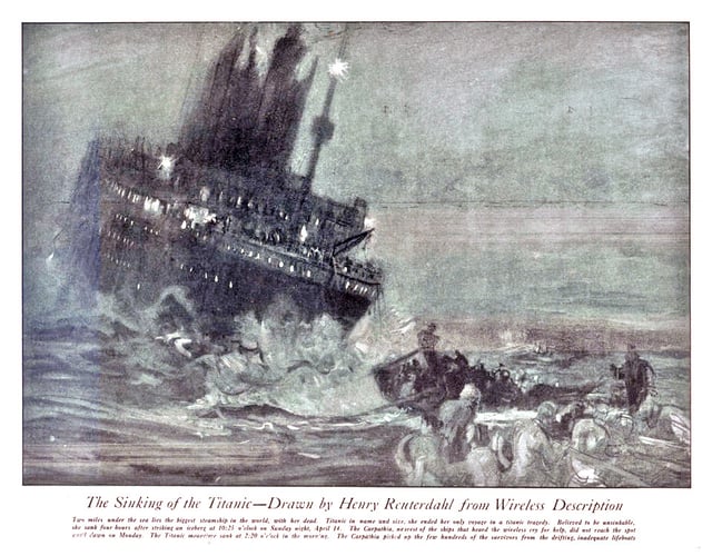 "Sinking of the Titanic" by Henry Reuterdahl