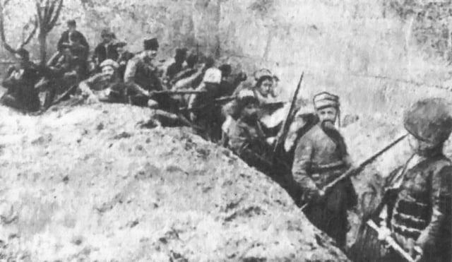 Armed Armenian civilians and self-defense units during the Siege of Van in April–May 1915