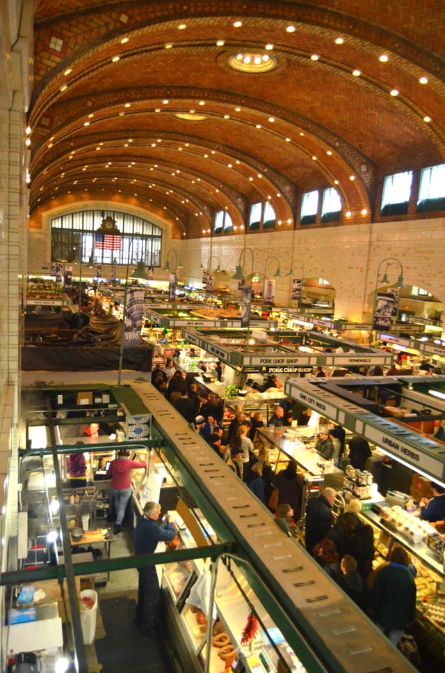 The historic West Side Market in Cleveland's Ohio City neighborhood.