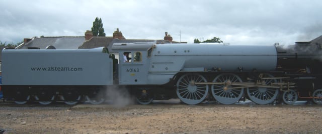 60163 Tornado, a new express locomotive built for the British main line, completed in 2008