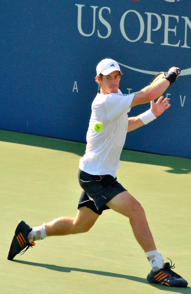 Murray at the 2012 US Open where he won his first major title