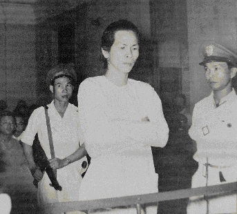 Ba Cut in Can Tho Military Court 1956, commander of religious movement the Hòa Hảo, which had fought against the Việt Minh, Vietnamese National Army and Cao Dai movement throughout the first war