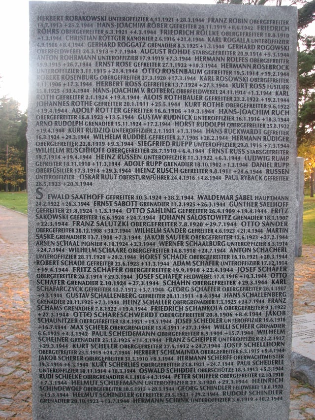 A German war cemetery in Estonia