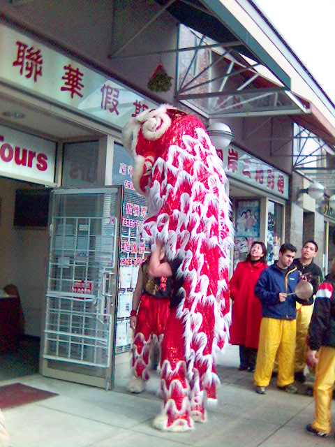 Chinese New Year's celebrations, on the eighth day, in the Metro Vancouver suburb of Richmond, British Columbia, Canada.