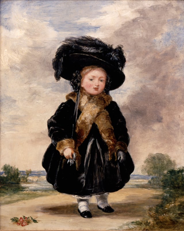 Portrait of Victoria aged four by Stephen Poyntz Denning, 1823