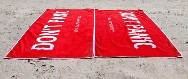 Don't Panic towel