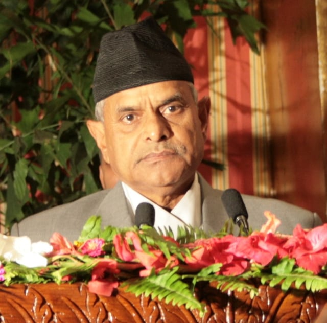 Dr. Ram Baran Yadav, the first President of Nepal