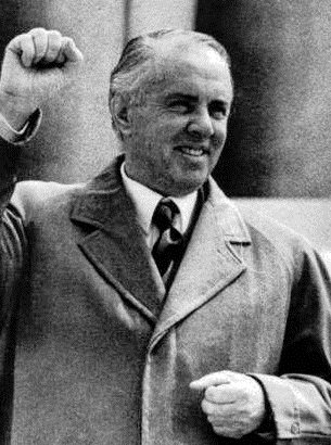 Enver Hoxha served as Prime Minister and First Secretary of the Party of Labour of Albania.