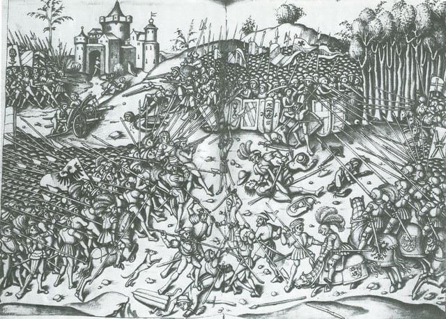 Maximilian personally led his troops at the battle of Wenzenbach in 1504.
