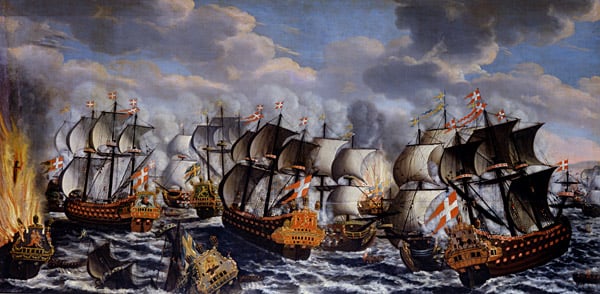 Battle of Køge Bay in 1677