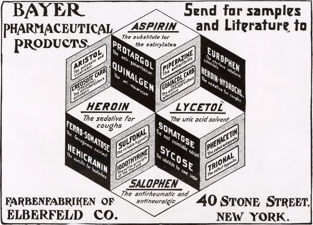 Bayer advertisement, 1911