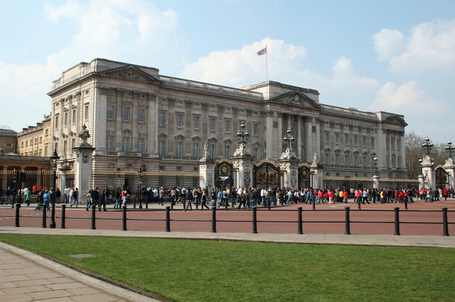Buckingham Palace, the monarch's principal residence