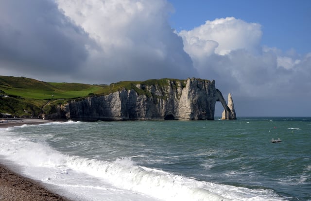 The Arche and the Aiguille of the cliffs of Étretat