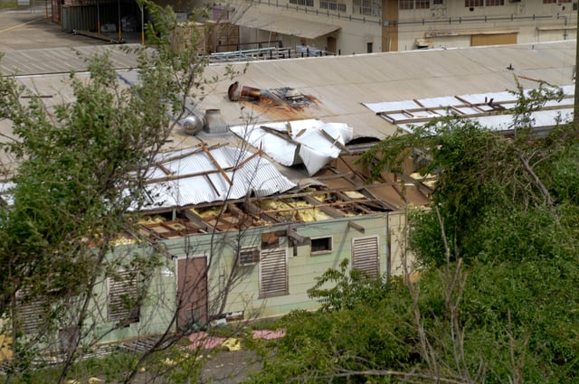 Hurricane Sandy damage in Guantanamo Bay