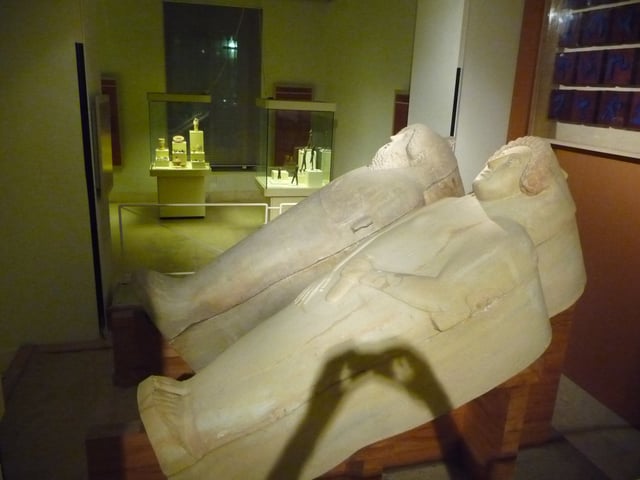 Phoenician sarcophagi found in Cádiz, now in the Archaeological Museum of Cádiz; the sarcophagi are thought to have been imported from the Phoenician homeland around Sidon.