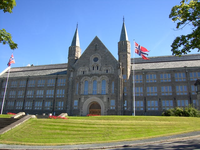 The main building of the Norwegian University of Science and Technology in Trondheim