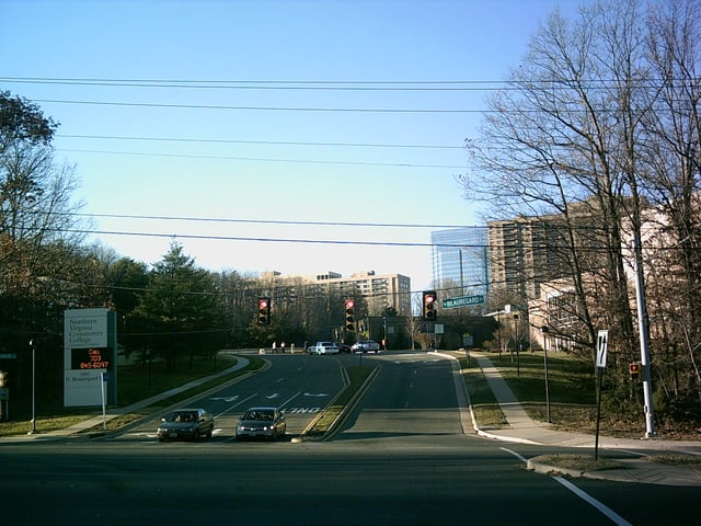 Entrance to Northern Virginia Community College's Alexandria campus