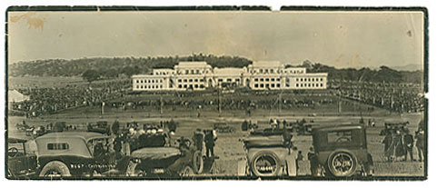 The opening of Parliament House in May 1927.