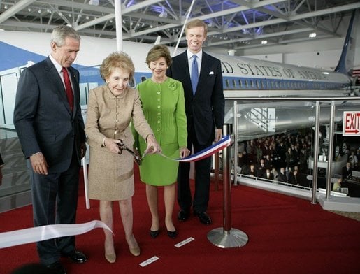 President George W. Bush visiting Ronald Reagan Presidential Library.