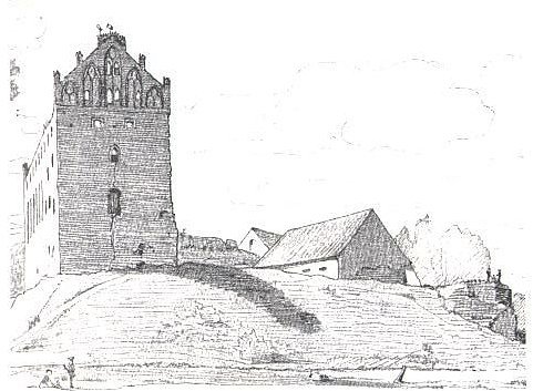The castle in the 19th century