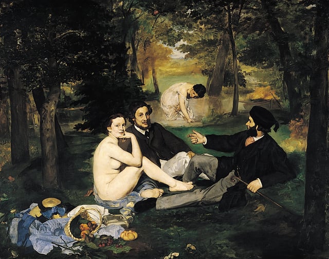 When Édouard Manet's Le Déjeuner sur l'herbe and other avant-garde paintings were rejected by the Paris Salon of 1863, Napoleon III ordered that the works be displayed, so that the public could judge for themselves.