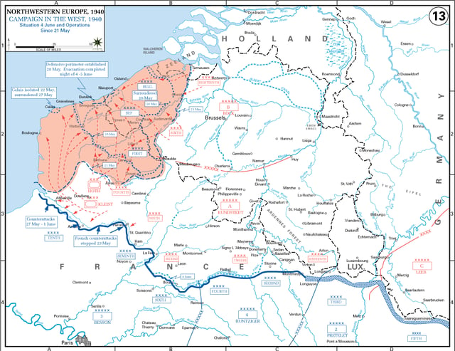 Situation from 21 May – 4 June 1940
