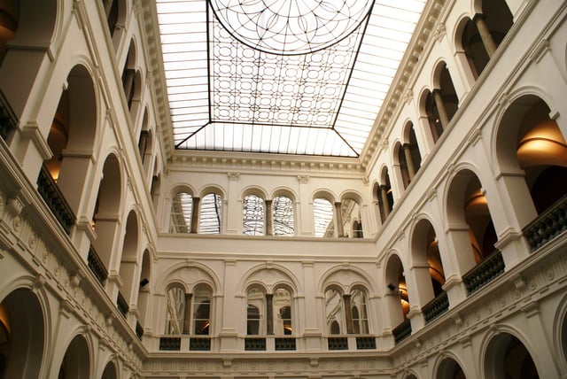 Interior of the National Museum in Wrocław, which holds one of the largest collections of contemporary art in the country