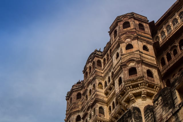 A view of the Mehrangarh Fort, Jodhpur, Rajasthan