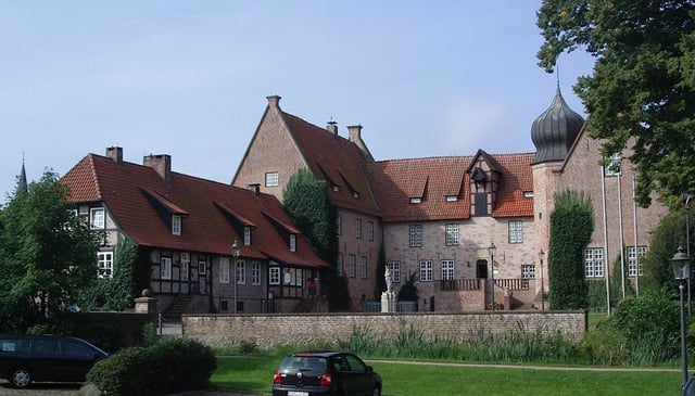 Bederkesa Castle, since 1381 a stronghold of Bremen's rural possessions within the Prince-Archbishopric, the later secularised Duchy of Bremen