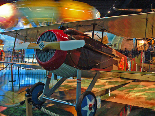 Spad WWI fighter in the Kalamazoo Air Zoo