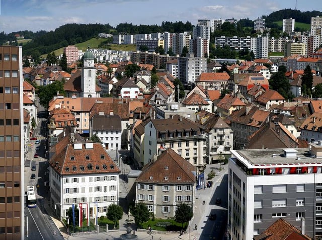 La Chaux-de-Fonds, most populous city in the canton