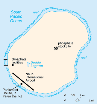 Map of Nauru