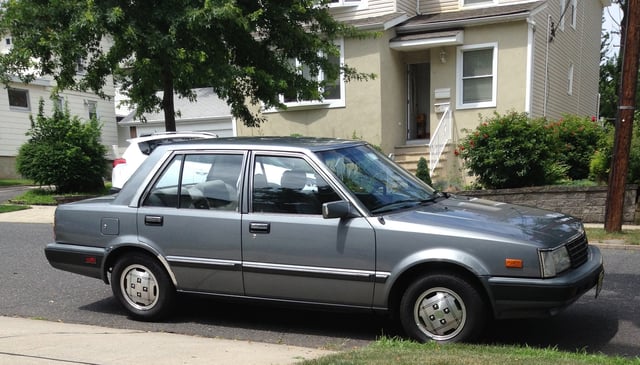 1985 facelift Nissan Stanza GL in the USA.